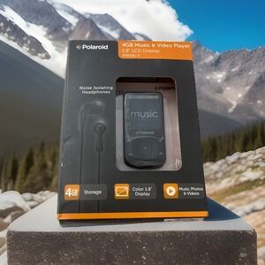 Polaroid 4GB Music & Video Player With 1.8" LCD Display (NIB)‎ Built In FM Radio